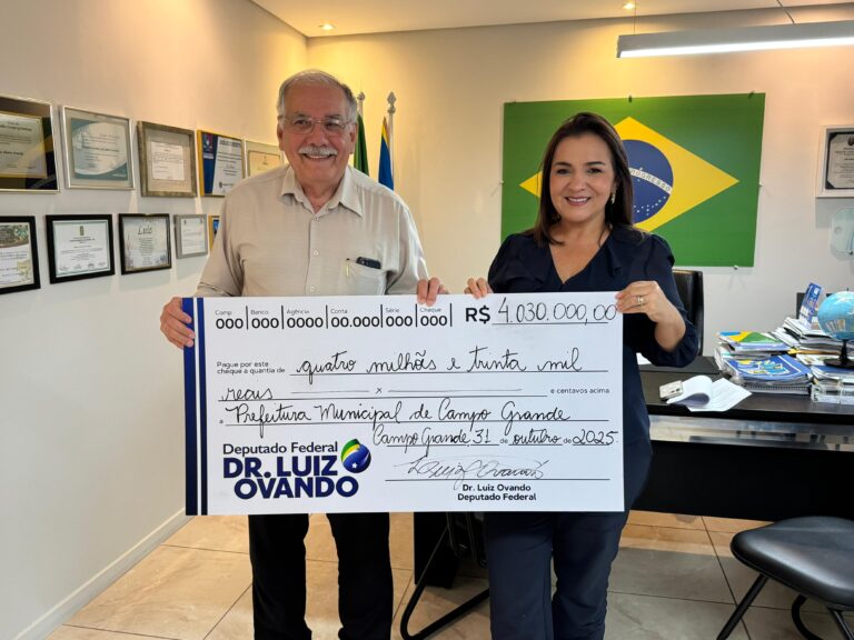 Dr. Luiz Ovando reafirma compromisso com Campo Grande e destina mais de R$ 4 milhões para saúde e assistência social